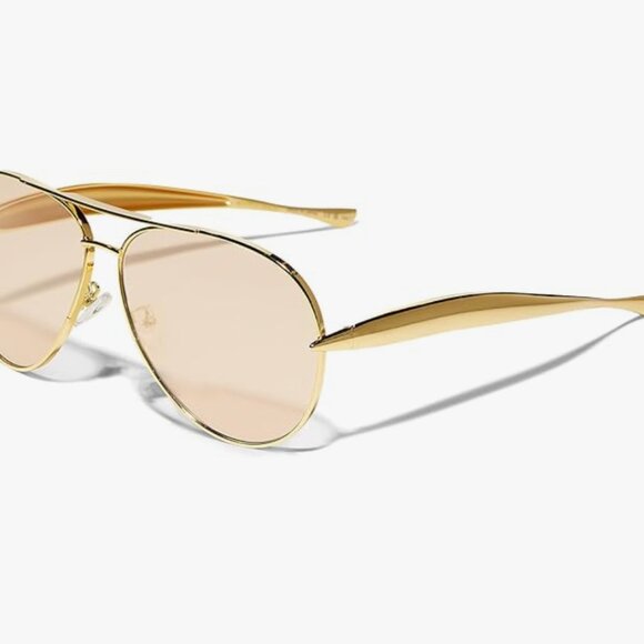 Gold Aviator Sunglasses main image 5